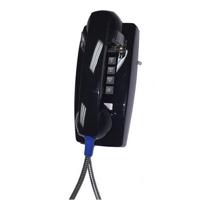 

Cortelco Wall Phone with Armored Cord and Plastic Cradle, Black