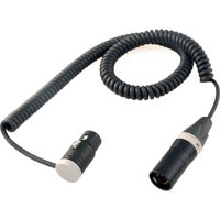 

Cable Techniques Premium Stereo Coiled Boom-to-Mixer Cable with Low-Profile XLR-5F Connector, 18" to 6'