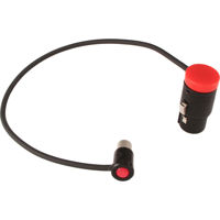 

Cable Techniques 10" XLR 3-Pin Female to TA5F Lo-Pro "Camera Hops" Cable for Lectro SM Transmitters, Red Caps