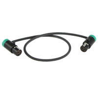 

Cable Techniques LPS Low-Profile LPXLR-3F to TA3F Cable, 18" - Green Caps