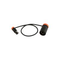 

Cable Techniques LPS Low-Profile TA3F to LPXLR-3M Cable, 12" - Orange Caps
