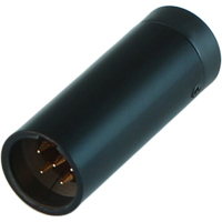 

Cable Techniques LPS Low Profile Right-Angle TA5F Mini XLR 5-Pin Male Connector, Standard/Black Cap