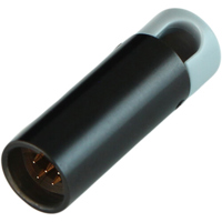 

Cable Techniques LPS Low Profile Right-Angle TA5F Mini XLR 5-Pin Male Connector, Large/Gray Cap