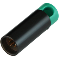 

Cable Techniques LPS Low Profile Right-Angle TA5F Mini XLR 5-Pin Male Connector, Large/Green Cap