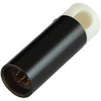 

Cable Techniques LPS Low Profile Right-Angle TA5F Mini XLR 5-Pin Male Connector, Large/White Cap