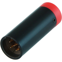 

Cable Techniques LPS Low Profile Right-Angle TA5F Mini XLR 5-Pin Male Connector, Standard/Red Cap