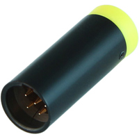 

Cable Techniques LPS Low Profile Right-Angle TA5F Mini XLR 5-Pin Male Connector, Standard/Yellow Cap