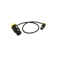 

Cable Techniques Low-Profile LPXLR-3F to TA3F Cable, 12", Yellow Caps