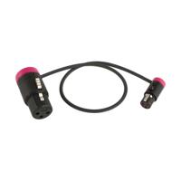 

Cable Techniques Low-Profile LPXLR-3F to TA3F Cable, 18", Purple Caps