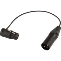 

Cable Techniques 3-Pin LPXLR-F to 3-Pin XLR-M Low-Profile Shortie Mic Jumper Cable, 9"