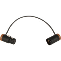 

Cable Techniques Low-Profile XLR-3F to XLR-3M Adjustable Angle 3-pin Cable, 18" - Brown Caps