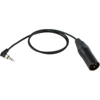 

Cable Techniques 18" Molded Mini 3.5mm TRS to Neutrik XLR-3M Right Angle Output Cable for Sennheiser EK 2000, Senal AWS-2000R & Sony UWP Wireless Microphone, Balanced