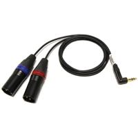 

Cable Techniques 24" 3.5mm TRS Right Angle to 2x XLR-3 Male Unbalanced Interface Cable for Sound Devices 633, 664, 688 and 552 Mixers