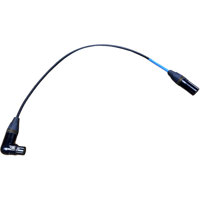 

Cable Techniques 24" Neutrik XX Series XLR-3F Right Angle to XLR-3M UCR Receiver Cable, Black XLR ID Ring