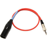 

Cable Techniques 12" 3.5mm TRS Locking to XLR-3M Output Cable for Sennheiser EK 2000 Receivers, Red