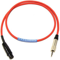 

Cable Techniques 18" 3.5mm TRS Locking to TA3F Output Cable for Sennheiser EK 2000 Receivers, Red