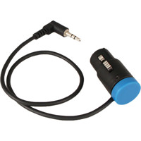 

Cable Techniques 12" Low Profile Cable for Sennheiser MKE 600 into DSLR Camera 3.5mm Microphone Input, Blue Cap