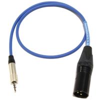 

Cable Techniques 12" 3.5mm TRS Locking to XLR-3M Output Cable for Sennheiser EK 100 G3 Receivers, Blue