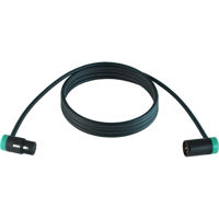 

Cable Techniques 25' Premium Low Profile Right-Angle XLR-3F to XLR-3M Mogami W2893 Microphone Cable, Green Caps