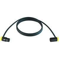 

Cable Techniques 10' Premium Low Profile Right-Angle XLR-3F to XLR-3M Mogami W2549 Microphone Cable, Yellow Caps