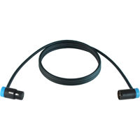 

Cable Techniques 15' Premium Low Profile Right-Angle XLR-3F to XLR-3M Mogami W2549 Microphone Cable, Blue Caps