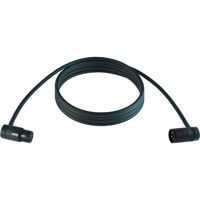 

Cable Techniques 25' Premium Low Profile Right-Angle XLR-3F to XLR-3M Mogami W2549 Microphone Cable, Black Caps