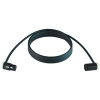 

Cable Techniques 25' Premium Low Profile Right-Angle XLR-3F to XLR-3M Mogami W2549 Microphone Cable, White Caps