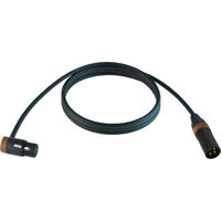 

Cable Techniques 15' Premium Low Profile Right-Angle XLR-3F to XLR-3M Straight Mogami W2549 Microphone Cable, Brown Cap/Ring