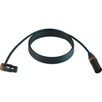 

Cable Techniques 25' Premium Low Profile Right-Angle XLR-3F to XLR-3M Straight Mogami W2549 Microphone Cable, Brown Cap/Ring