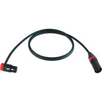 

Cable Techniques 6'LowProfile R/A XLR3F Straight XLR3M mic cable, Red cap ring W2549 cable