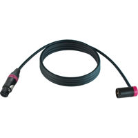 

Cable Techniques 25' Premium Low Profile Straight XLR-3F to XLR-3M Right-Angle Mogami W2549 Microphone Cable, Purple Cap/Ring