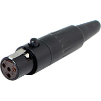 

Cable Techniques TA4F 4-Pin "Mini XLR" Female Connector, Black