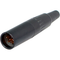 

Cable Techniques TA5M 5-Pin "Mini XLR" Male Connector, Black