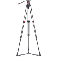 

Came-TV TP-605A 3-Section Aluminum Video Tripod with Fluid Bowl Head and Ground Spreader