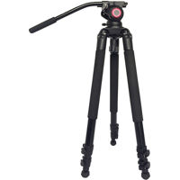 

Came-TV TP701A Aluminum 3-Section Video Tripod with Fluid Bowl Head, 55 Lbs Capacity, 16" - 67" Height