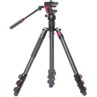 

Came-TV TP-801C 4-Section Carbon Fiber Video Tripod with Fluid Head