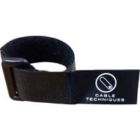 

Cable Techniques 8" Hook & Loop Cable Wrap with Buckle, Black