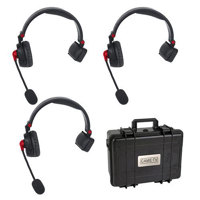 

Came-TV WAERO Duplex Digital Wireless Foldable Headset with Hard Case, Europe Version, 3 Pack