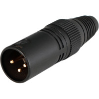 

Cable Techniques XLR 3-Pin Male Connector, Matte Black Finish