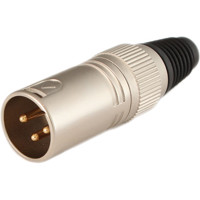 

Cable Techniques XLR 3-Pin Male Connector, Nickel Finish