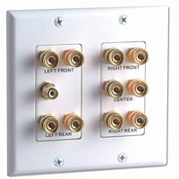 

Comprehensive Home Theater 5.2 Channel 2 Gang Wall Plate