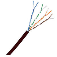 

Comprehensive 1000' Cat 5e Shielded Plenum 350Mhz Bulk Cable, Solid Black