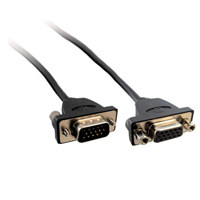 

Comprehensive 0.5' Pro AV/IT Series Micro VGA Male to Female Panel Mount Cable