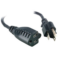 

Comprehensive 10' Universal AC Power Extension, NEMA 5-15P to NEMA 5-15R, 18/3 SVT, Black