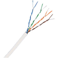 

Comprehensive 1000' Cat 5e Plenum 350Mhz Bulk Cable, Solid White