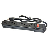 

Comprehensive 6-Outlet Surge Protector with 12' Power Cord (Black)