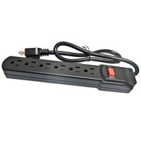 

Comprehensive 6-Outlet Surge Protector with 6' Power Cord, Black
