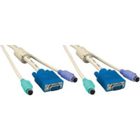 

Comprehensive 30' KVM HD15 Male & 2 x MD6 Male Cable