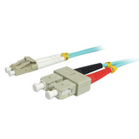 

Comprehensive 2m 10Gb LC Male/SC Male Duplex 50/125 Multimode Fiber Patch Cable, Aqua