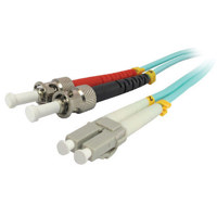 

Comprehensive 2m 10Gb LC Male/ST Male Duplex 50/125 Multimode Fiber Patch Cable, Aqua